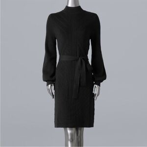 Simply Vera Vera Wang Black Long Sleeve Dress